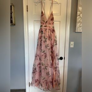 Lulu’s Blush Pink adjustable strap dress